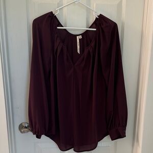 Bellatrix Deep Burgundy Women's Blouse
